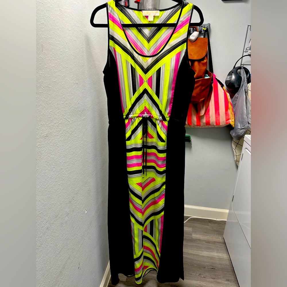 Michael Kors, black in neon dress to small for me wore 2 times